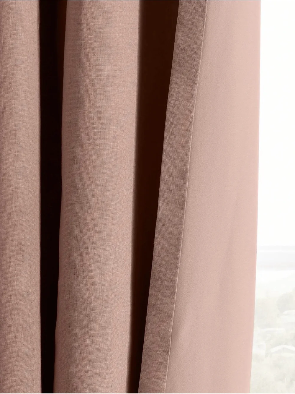 NWOT Quince 48x96 Rose Quartz Linen Blackout Drapery Panel - Retail $102